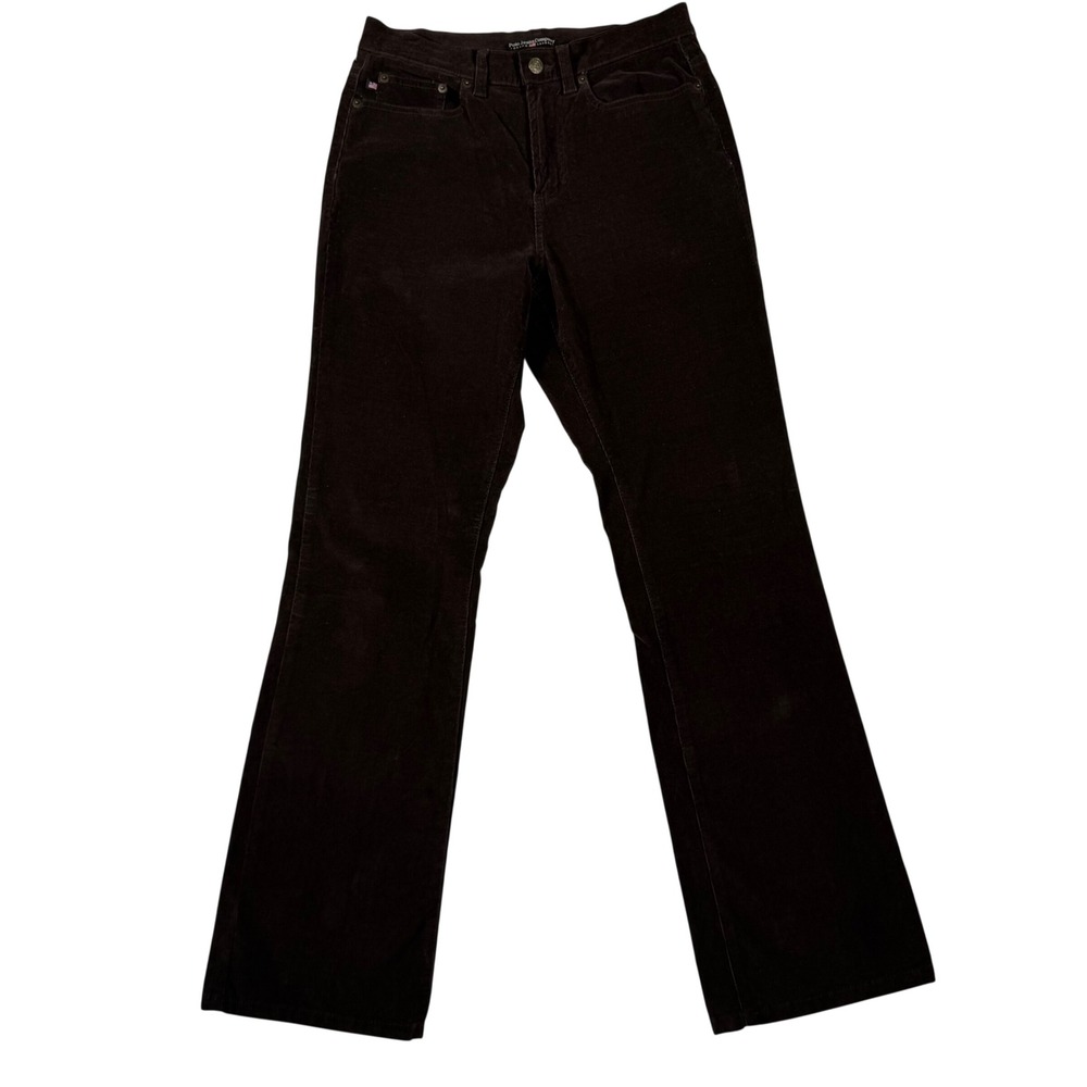 Polo Jeans Co Ralph Lauren Brown Corduroy Pants Women's 6 Bootcut Stretch RL